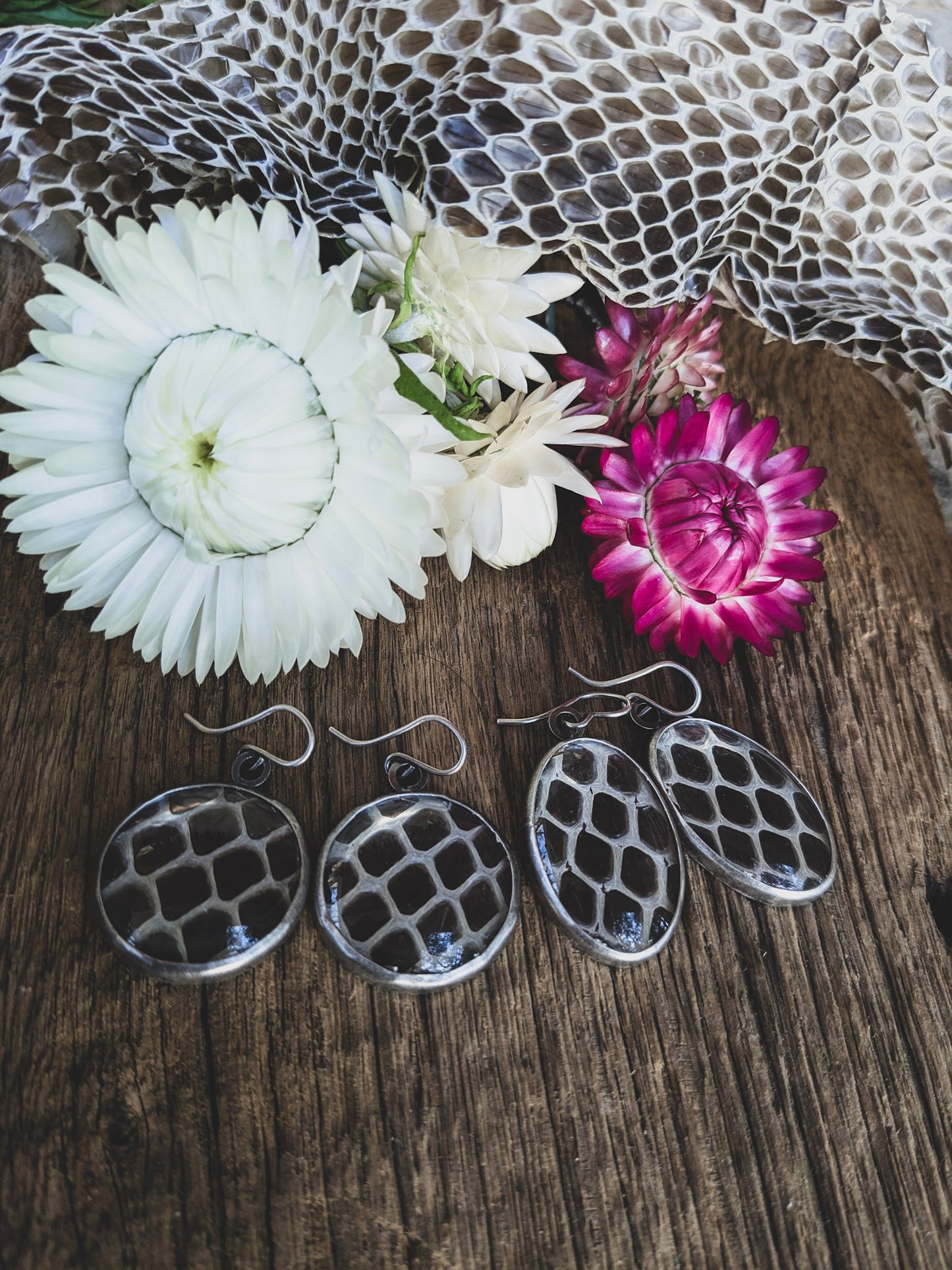 Snake Skin Earrings