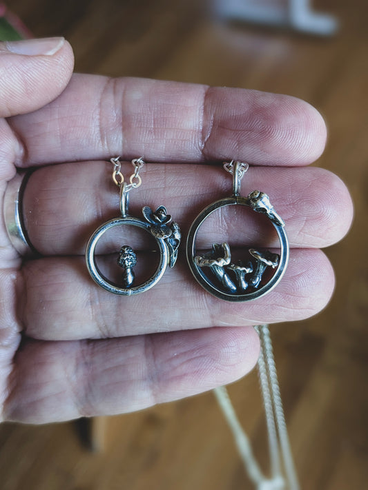 Fairy Circle Mushroom Necklace