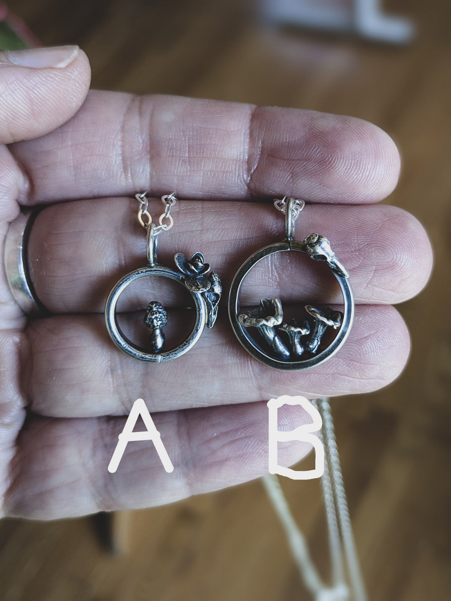 Fairy Circle Mushroom Necklace