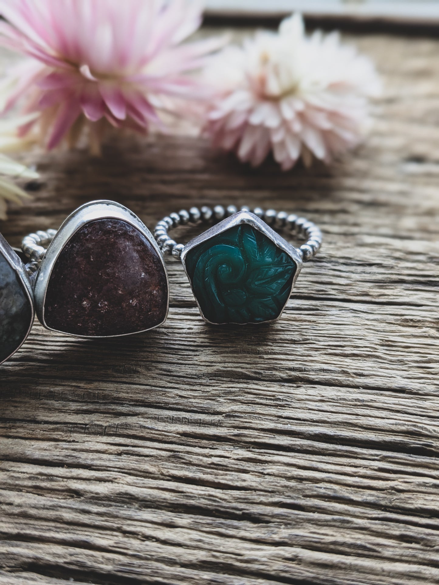 Handmade Sterling Silver Rings – Various Sizes & Cabochons - Batch 1