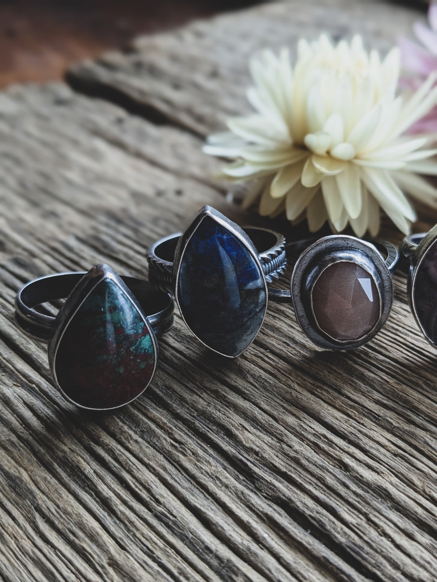 Handmade Sterling Silver Rings – Various Sizes & Cabochons - Batch 2